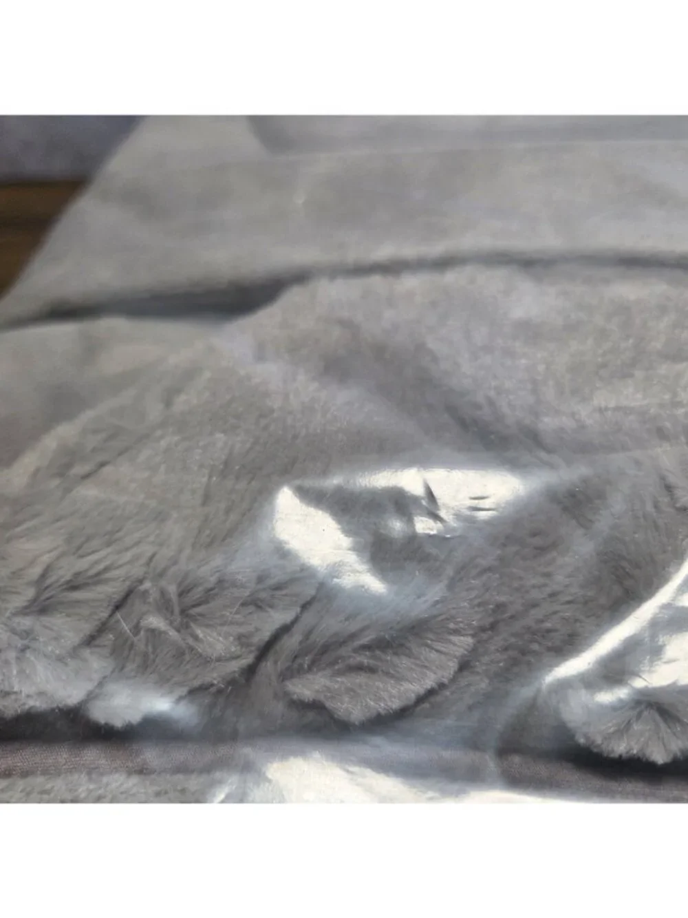 NEW Restoration Hardware Luxury Plush Throw Blanket FOG 45x65